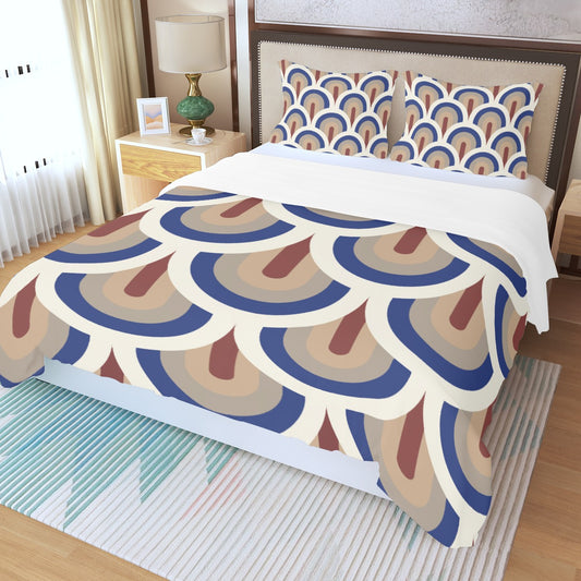 Customizable Three Piece Duvet Bedding Set