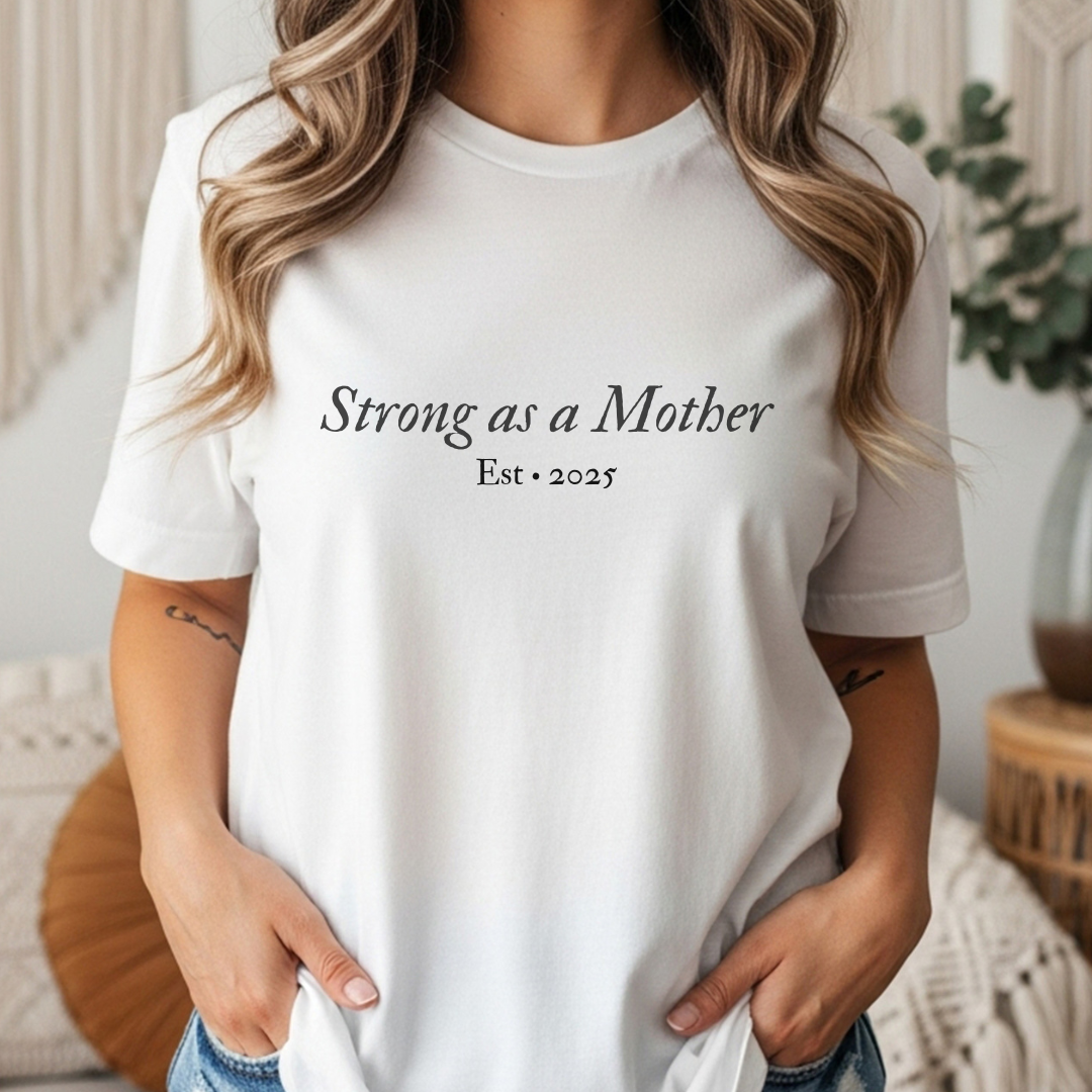 Custom mom shirt gift for strong mom motivational shirt custom child year birth t-shirt for new mom gift for sister custom gift daughter mom
