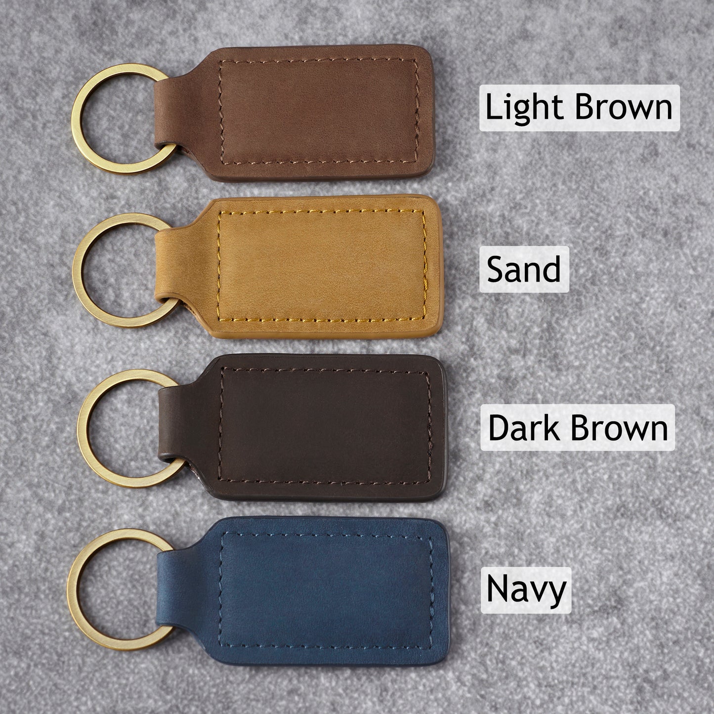 Personalized Leather Keychain for Dad, Best Dad Ever Keychain