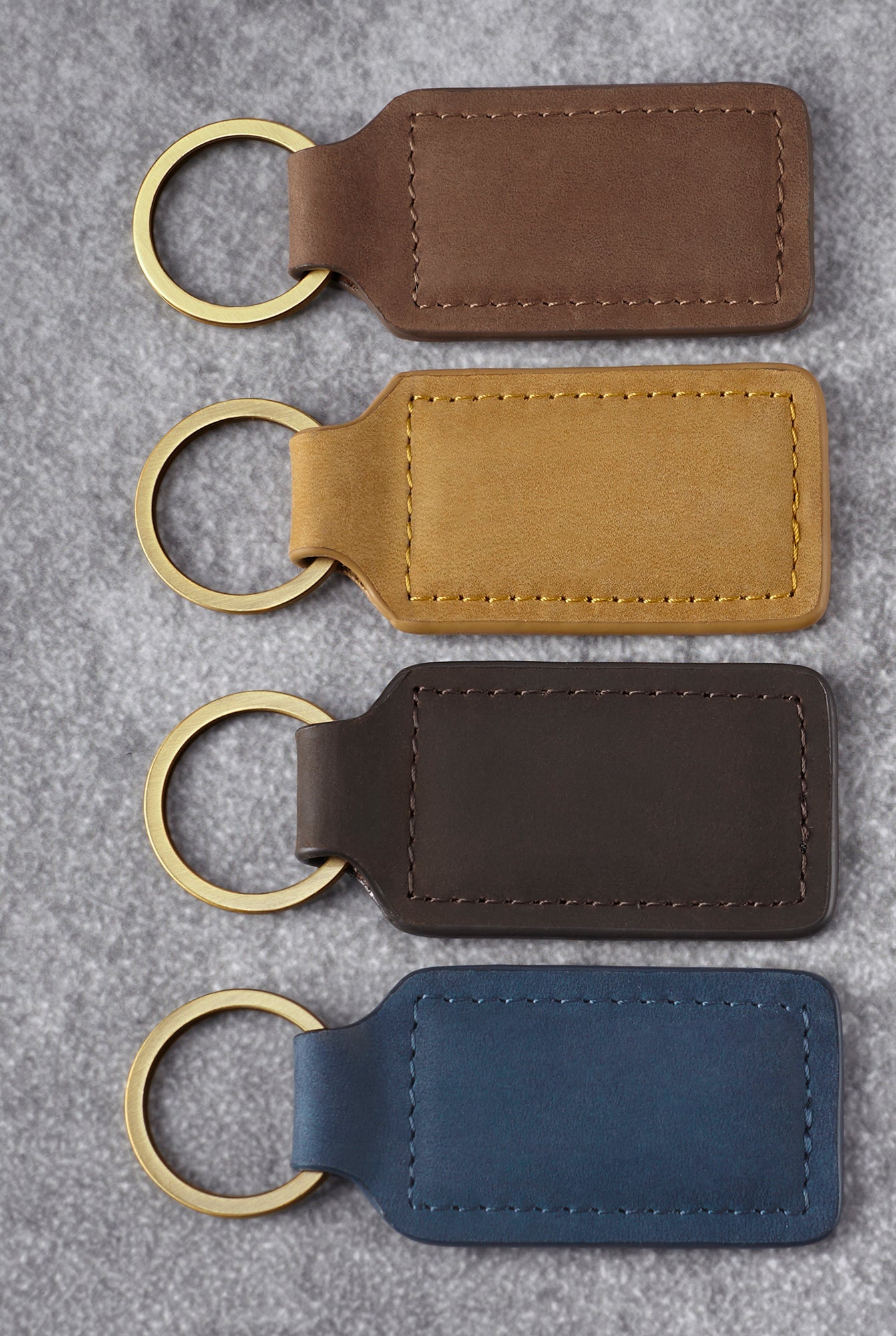 Custom Dad Leather Keychain Monogram Keychain for Grandpa Personalized Keychain for Husband Birthday Gift Leather Keychain with Name Gift