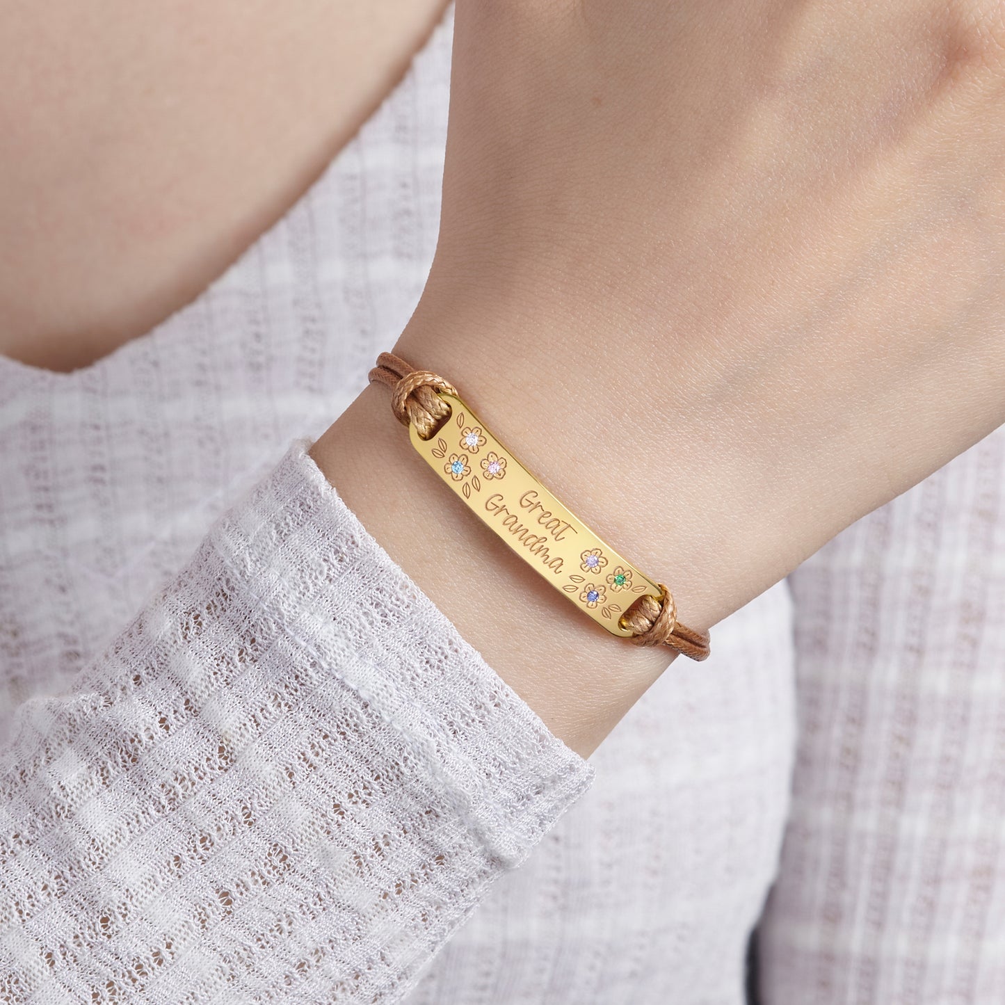 Birthstone Bracelet for Mom, Kids Birthstones Bracelet, Mom Bracelet