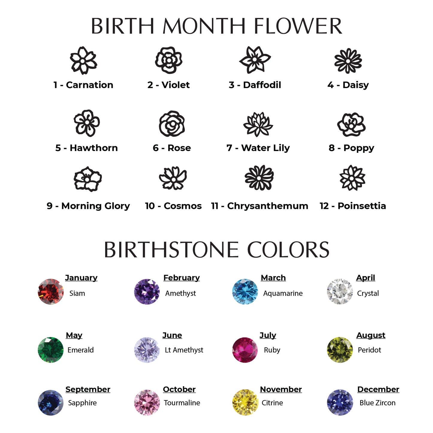 Custom Birth Flower Name Necklace, Teenager Gift, Floral Name Necklace