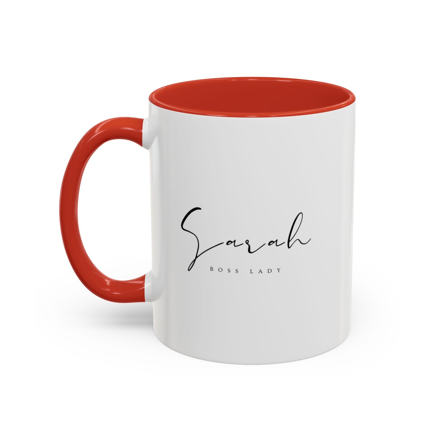 Sarah Lady Boss Accent Coffee Mug (11, 15oz)