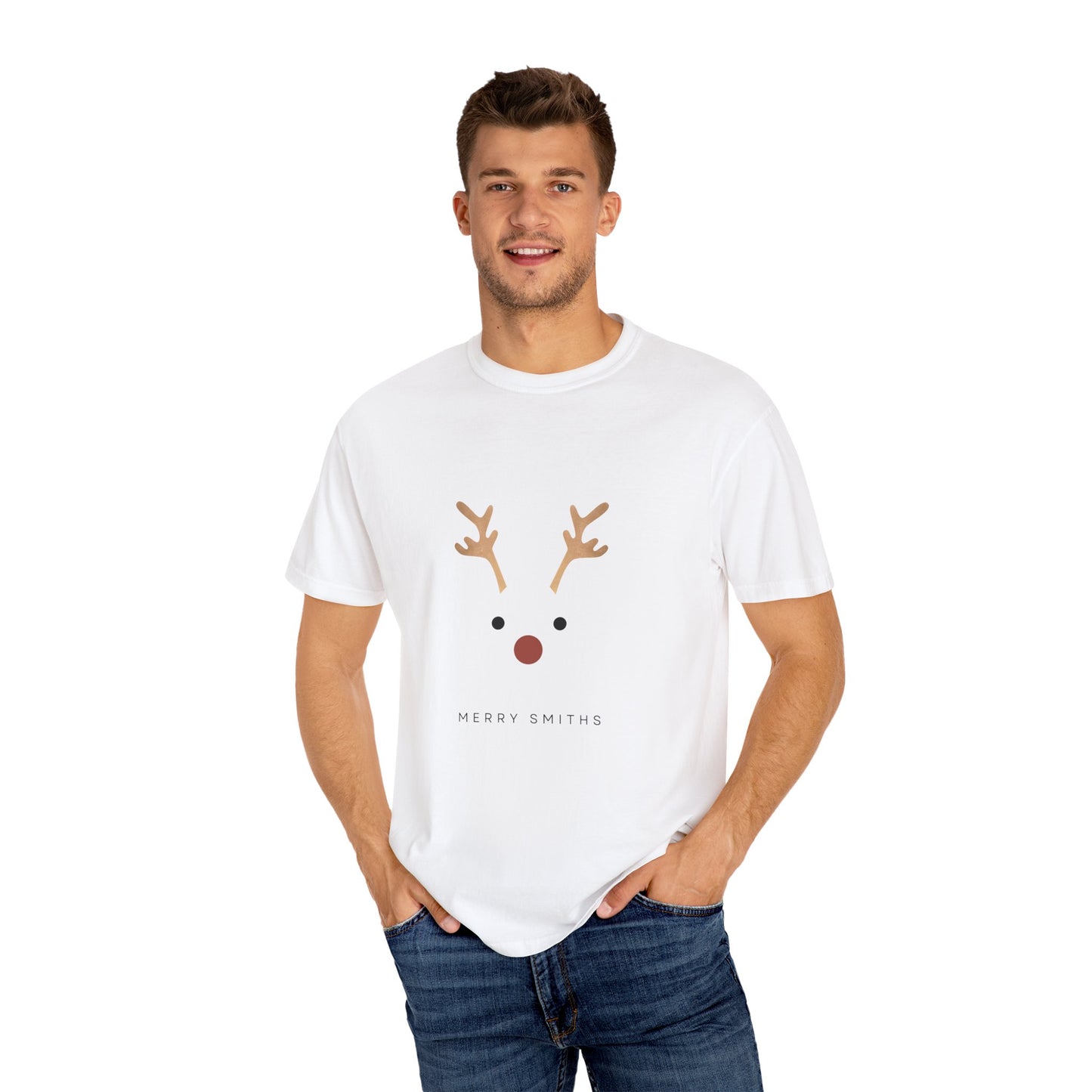 Rudolph Tee Merry + Your LastName Personalize