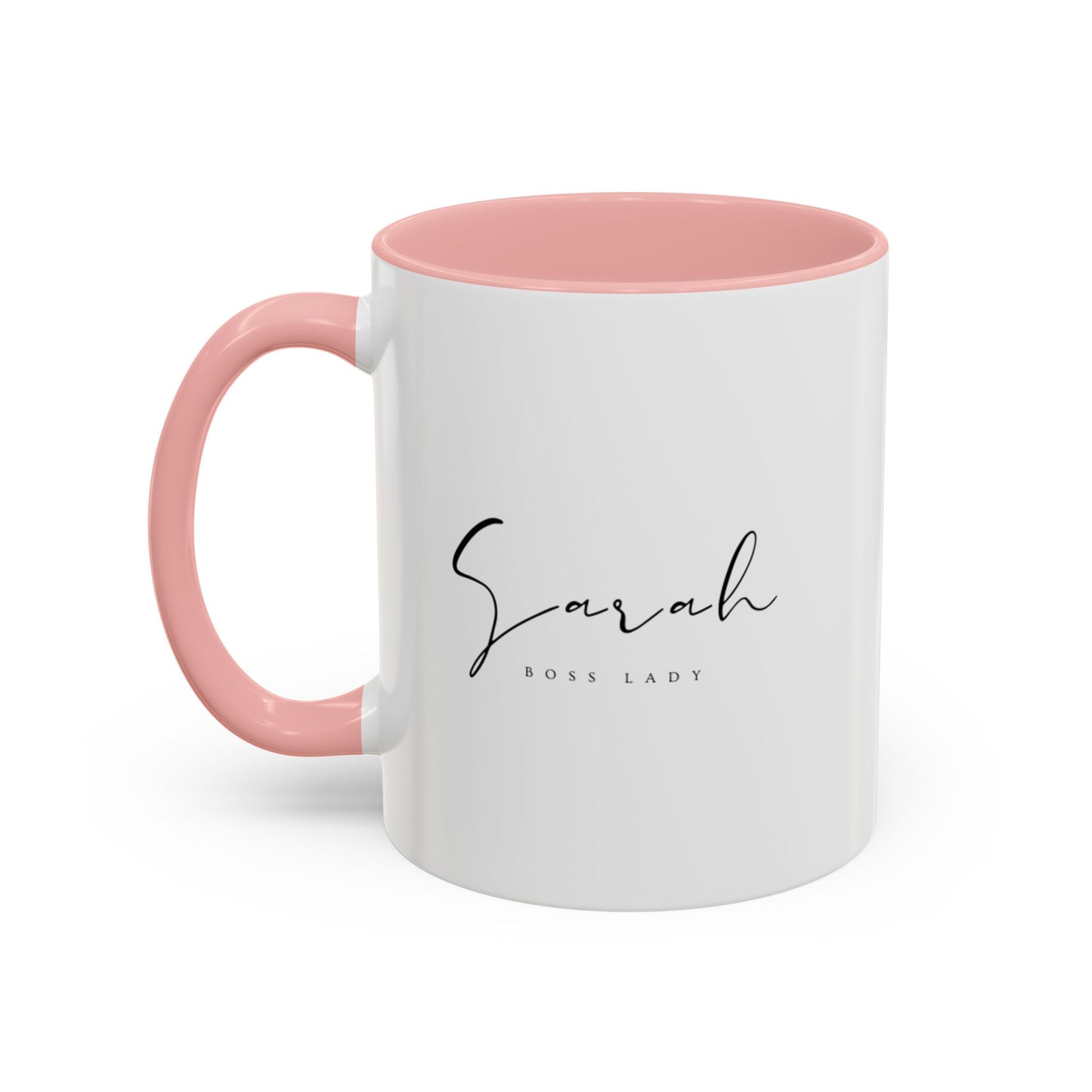 Sarah Lady Boss Accent Coffee Mug (11, 15oz)