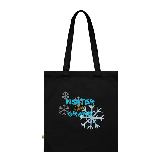 Winter Wondercrown Organic Cotton Tote Bag