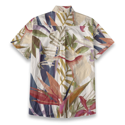 Custom All-Over Print Men's Breathable Cotton Shirt