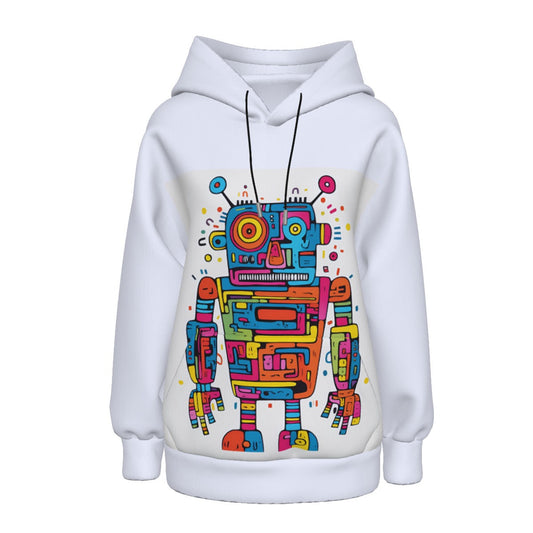 Customizable All-Over Print Women’s Hoodie With Decorative Ears