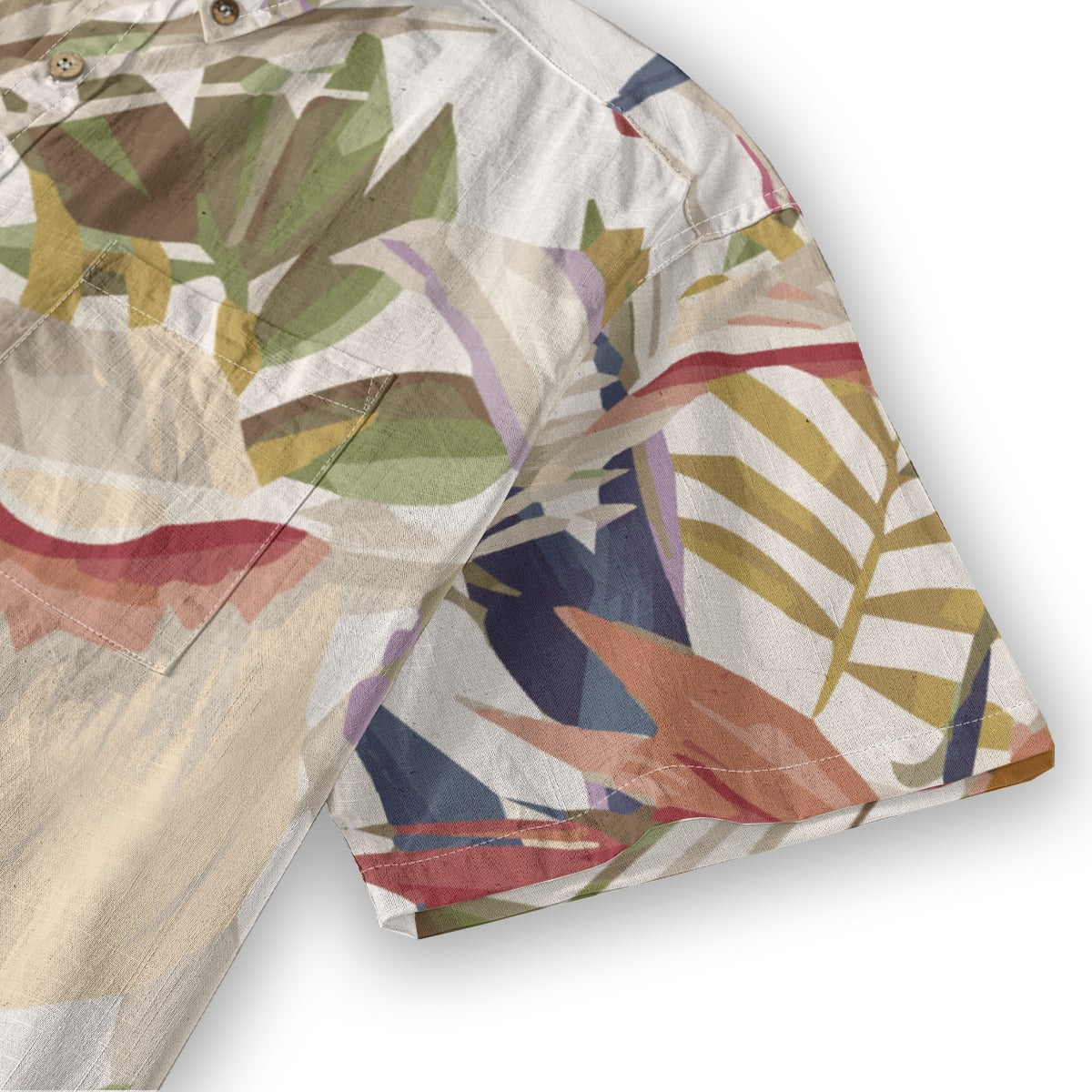 Custom All-Over Print Men's Breathable Cotton Shirt
