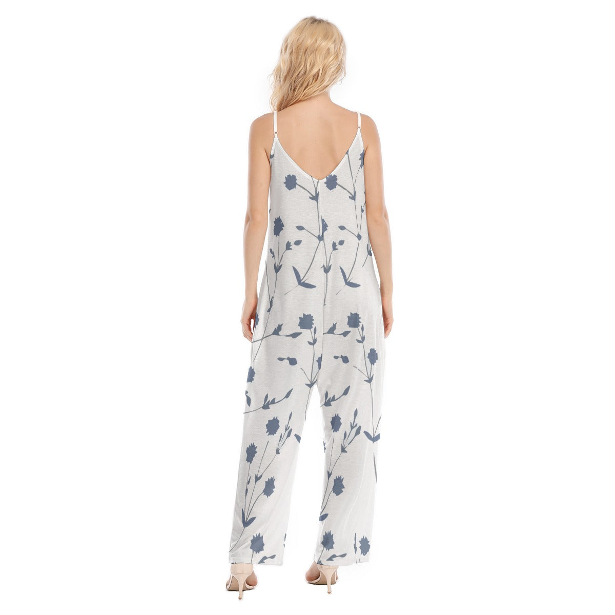Customizable Desigb All-Over Print Women's Loose Cami Jumpsuit
