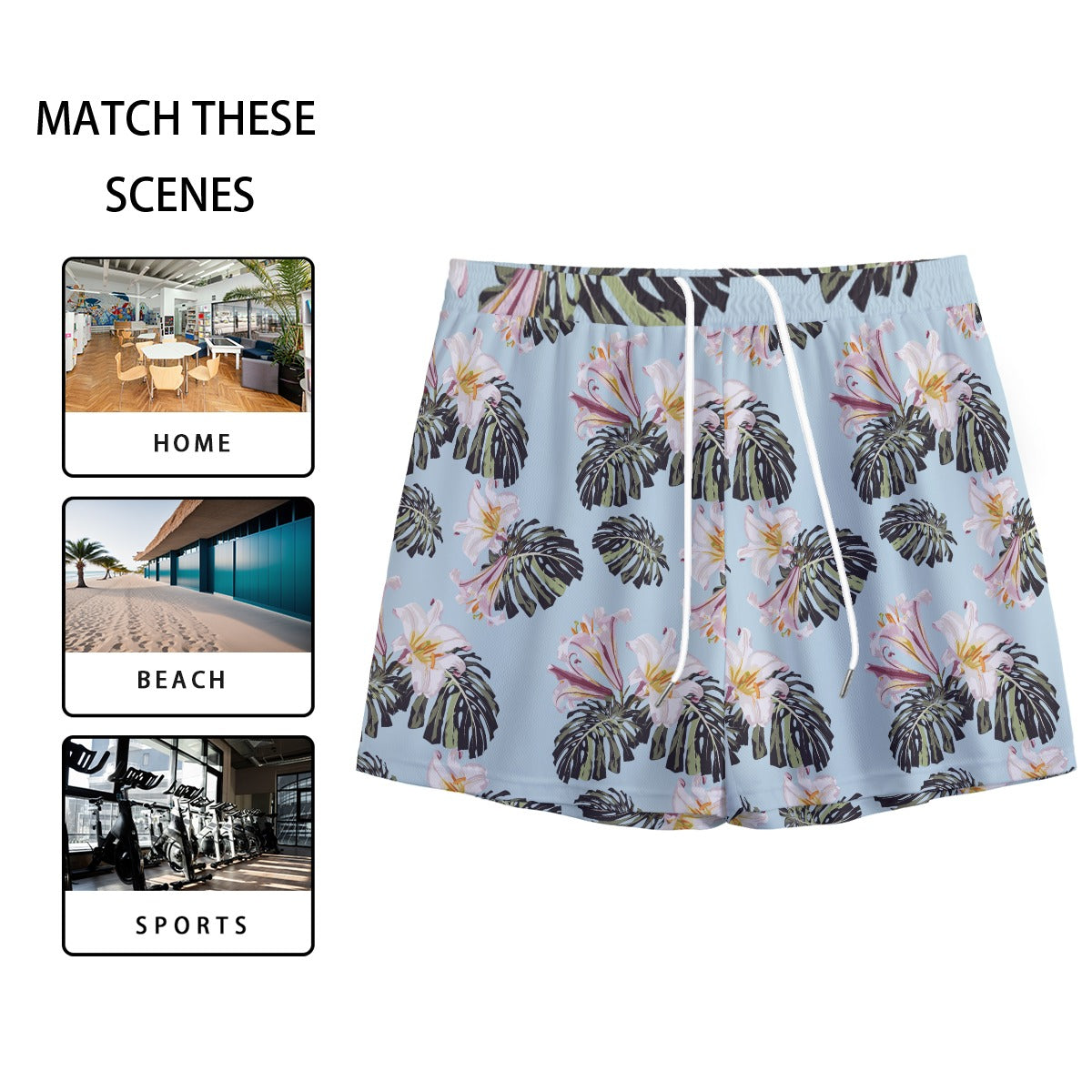 Customizable Design All-Over Print Men's Mesh Shorts