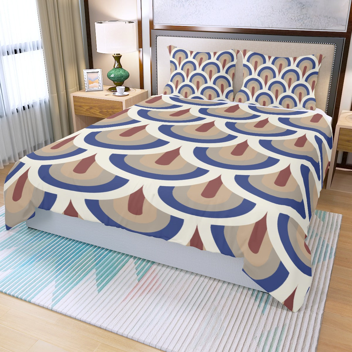 Customizable Three Piece Duvet Bedding Set