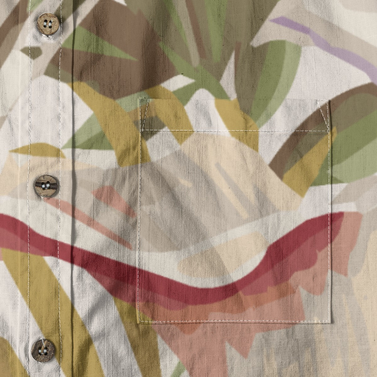Custom All-Over Print Men's Breathable Cotton Shirt