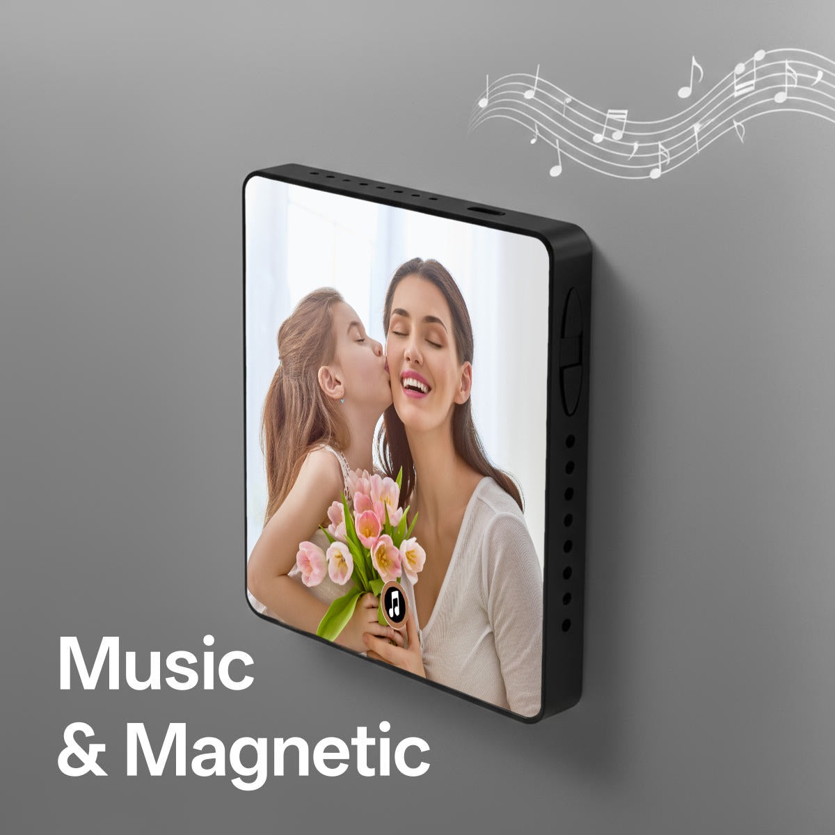 Customizable Photo Magnetic Music Fridge Sticker for Mom