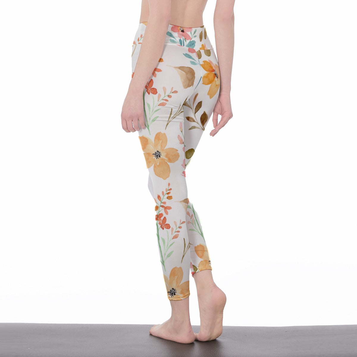 All-Over Print Women's High Waist Leggings | Side Stitch Closure