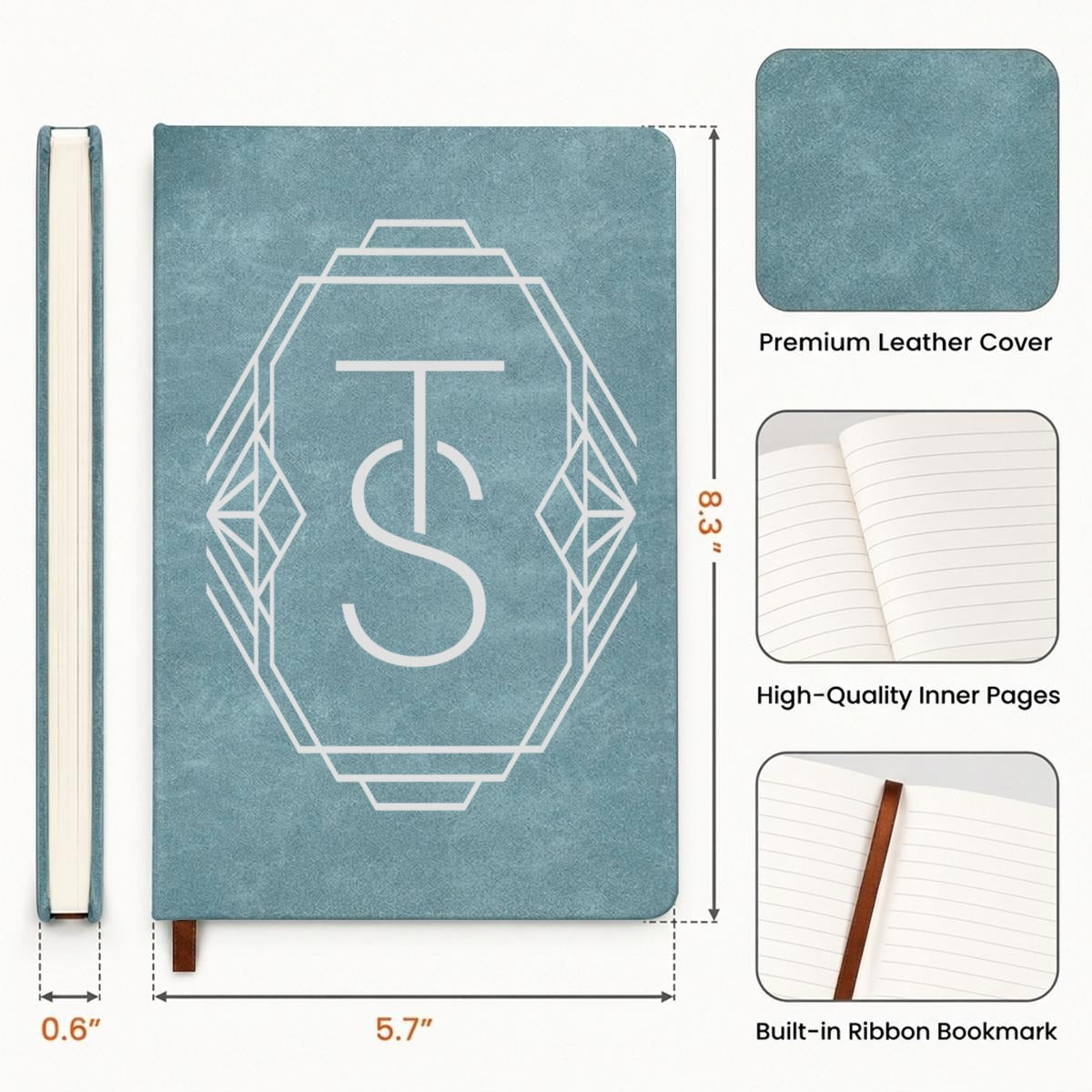 Custom Single-Sided Printed Hardcover Notebook