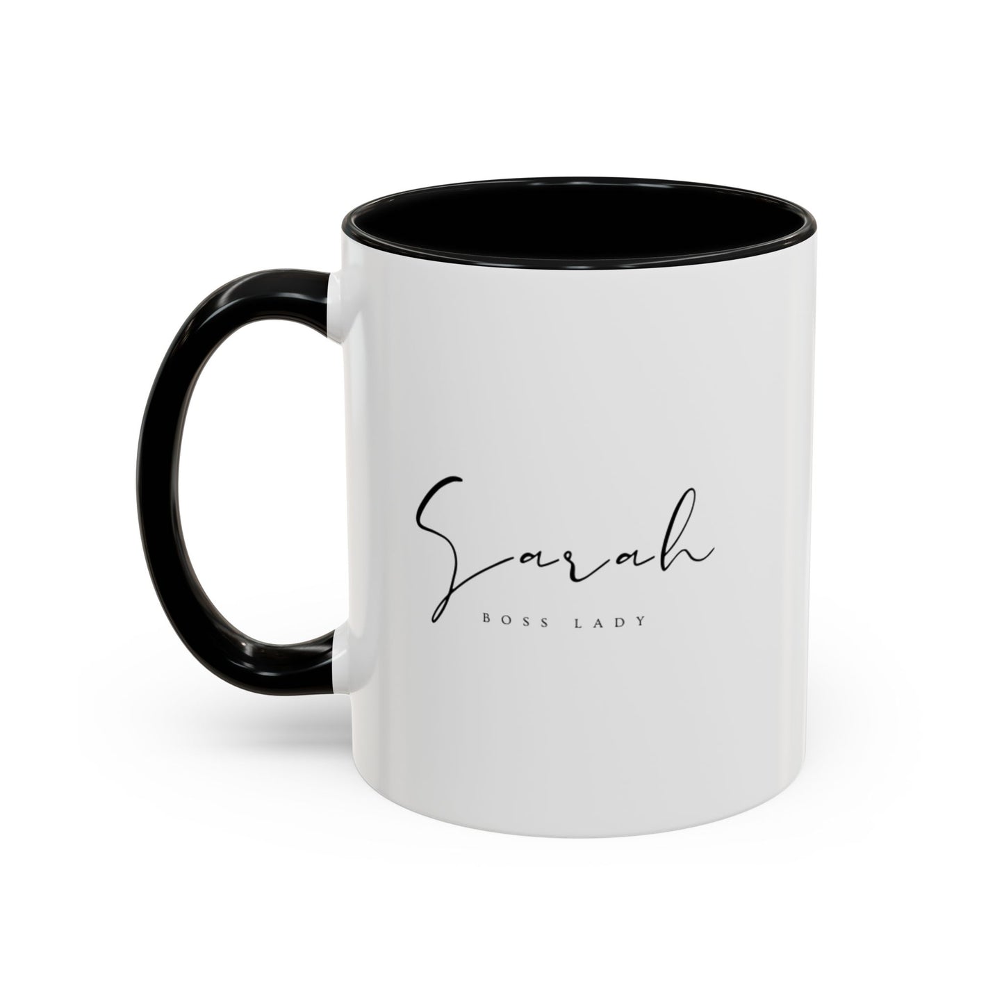 Sarah Lady Boss Accent Coffee Mug (11, 15oz)