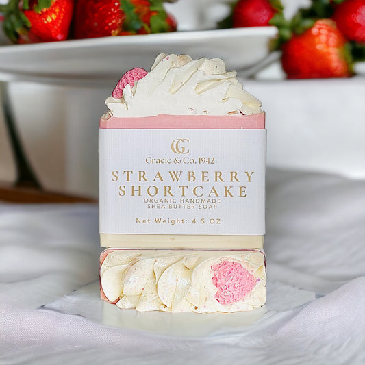 Strawberry Short Cake Shea Butter Soap Gift for Daughter Girlfriend Simple Gift for Achievement Cute Soap Gift for Friend