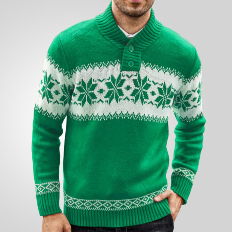 Men's New Pullover Sweater Autumn And Winter Long Sleeved Christmas