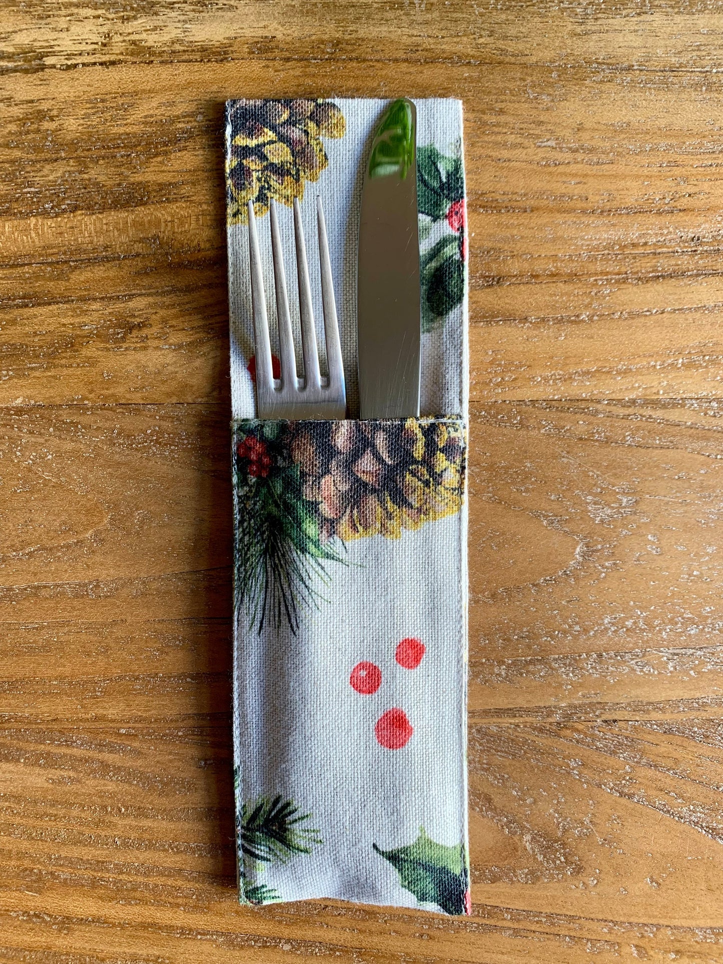 Christmas motive Cutlery Holder | Golden Pine