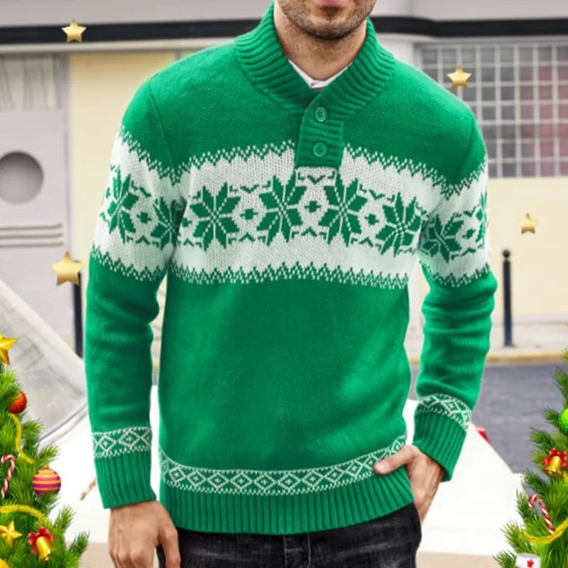 Men's New Pullover Sweater Autumn And Winter Long Sleeved Christmas