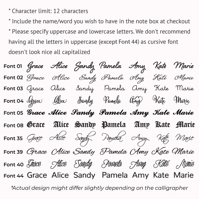 Nameplate Necklace Cursive Name Necklace SCRIPT Name Necklace for Her Gift for Girlfriend Anniversary Gift for Wife Mother Birthday Gift