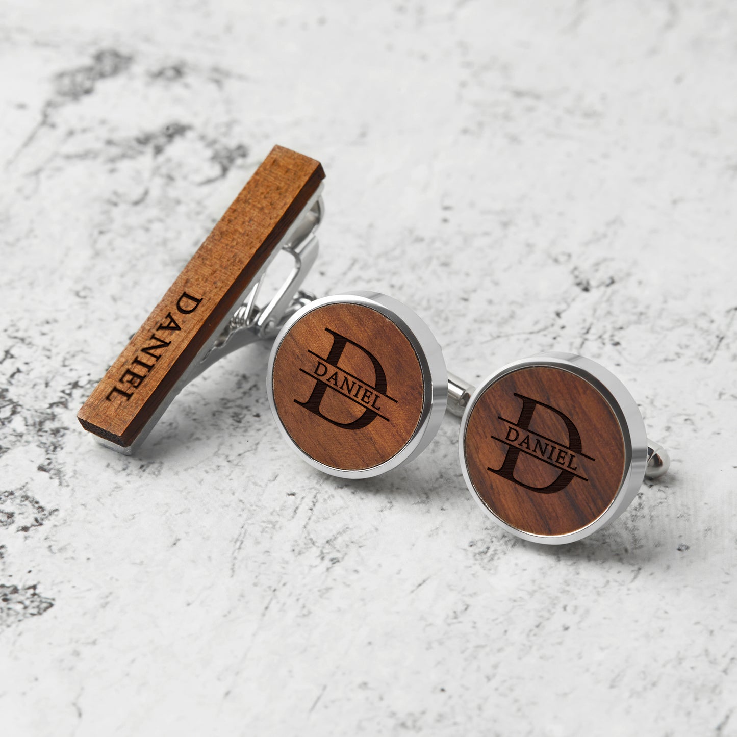 Custom Wood Cufflinks Box Groomsmen Cufflinks Monogram Cufflinks for Groom Gift for Father in Law Cufflinks for Soon To Be Husband