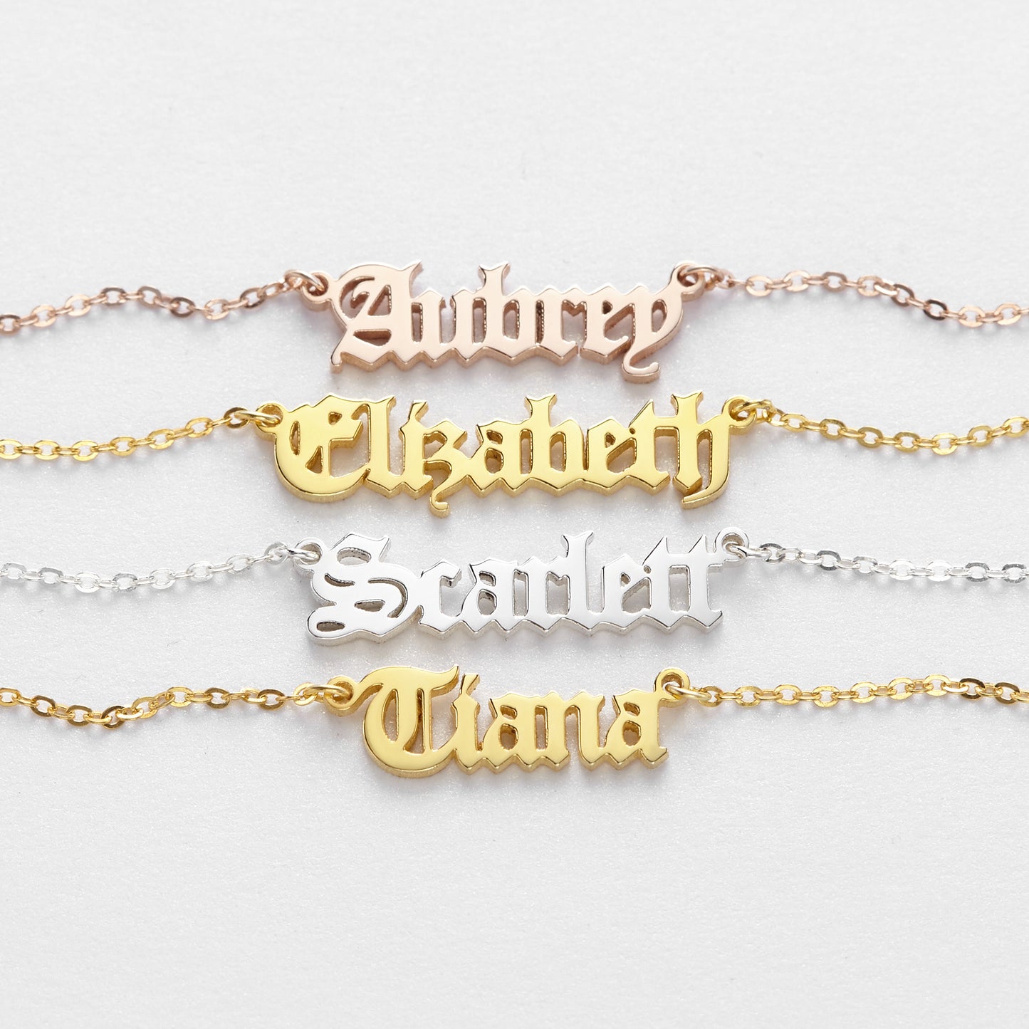 Nameplate Necklace Cursive Name Necklace SCRIPT Name Necklace for Her Gift for Girlfriend Anniversary Gift for Wife Mother Birthday Gift