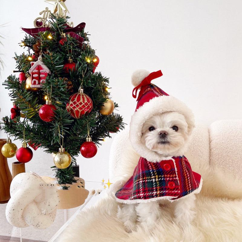 Festive Pet Cloak: Stylish Christmas And New Year Dog Clothes